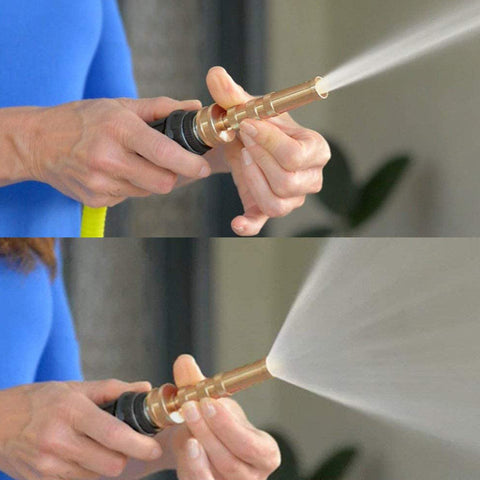 Metal Garden Hose with Nozzle