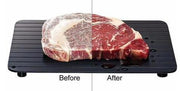 Fast Defrosting Tray Thaw  Kitchen Quick Aluminum Thaw Plate